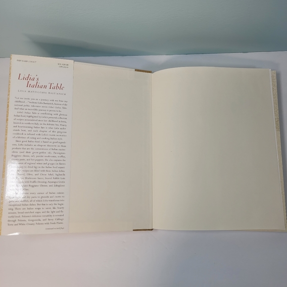 Lidia's Italian Table More Than 200 Recipes from the First Lady of .. Bastianich - Picture 2 of 6